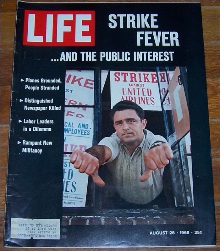 Life Magazine August 26, 1966 Strike Fever on the Cover Sunset Strip and Soccer
