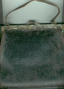Leather Purse with Floral German Silver Clasp