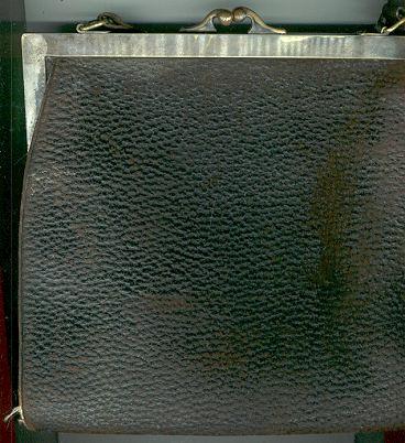 Leather Purse with Floral German Silver Clasp