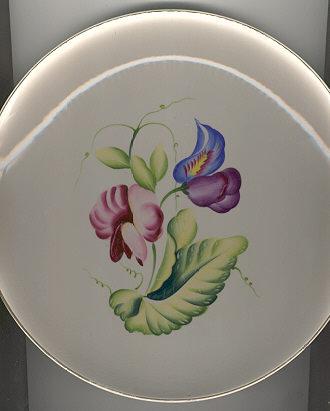 Matsumura Occupied Japan Plate with Bright Flowers
