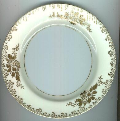 Noritake China Gold Raised Floral Small Plate