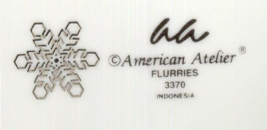 American Atelier Flurries Desert Plate