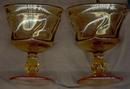 Pair of Fostoria Amber Jamestown Sherbet Glasses