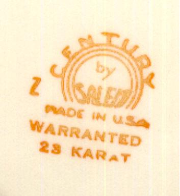 Century Creamer by Salem China 23 Karat Gold