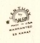 Salem China Century Plate with Colonial Decal