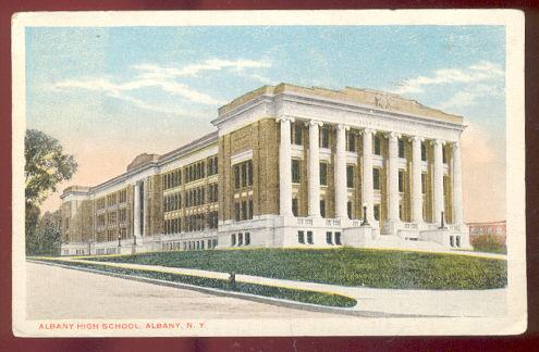 Albany High School, Albany, New York 1919 Postcard