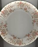 Adderley Dinner Plate w/ Pink and Gray Roses
