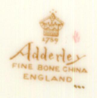 Adderley Dinner Plate w/ Pink and Gray Roses