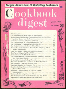 Cookbook Digest, June 1969 Recipes and Menus from 20 Bestselling Cookbooks