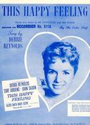 Debbie Reynolds Sings This Happy Feeling 1958 Sheet Music