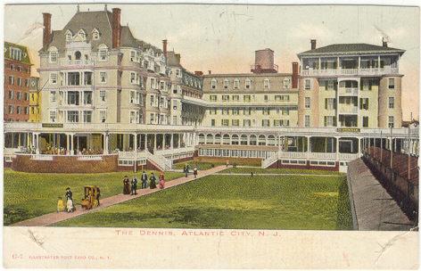 Postcard of The Dennis, Atlantic City, New Jersey