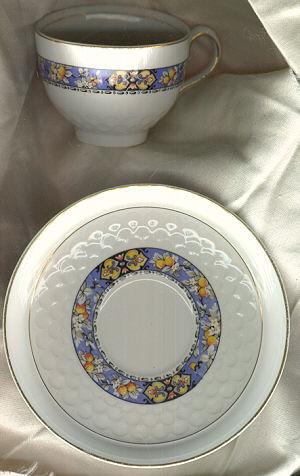 Johnson Bros Cup and Saucer with fruit