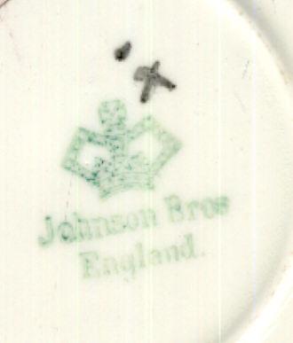 Johnson Bros Cup and Saucer with fruit