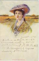 Maiden Meditation 1906 Postcard