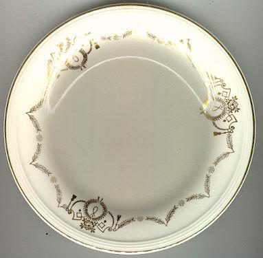 Knowles Small Plate with Golden Garland Edge