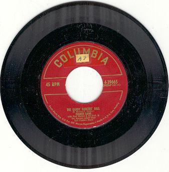 Frankie Lane Gaudy Dancers' Ball 45RPM Record