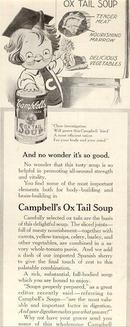 Campbell's Ox Tail Soup 1916 Advertisement