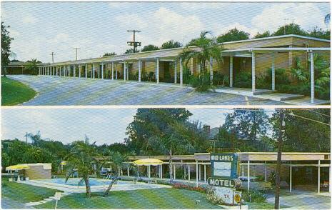 Postcard of Mid-lakes Motel, Leesburg, Florida