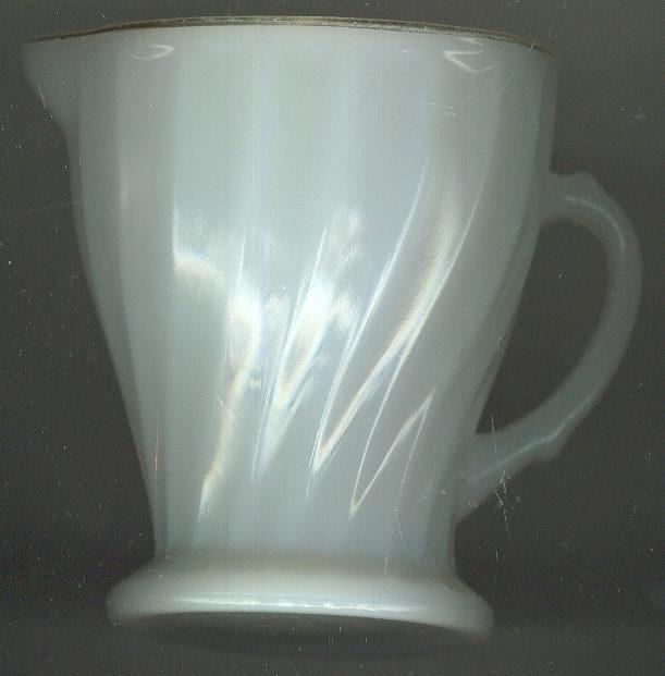 Fire King Golden Shell Creamer