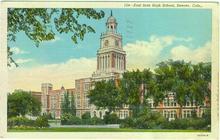 Postcard of East Side High School, Denver, Colorado 1946