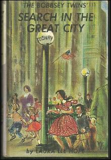 Bobbsey Twins Search in the Great City by Laura Lee Hope #9 1960 Pictorial Cover