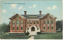 Postcard of Home Science Hall, East Northfield, Massachusetts
