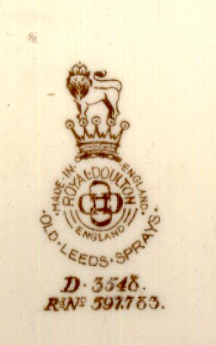 Royal Doulton Old Leeds Spray Small Plate