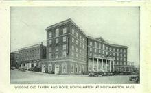 Postcard of Old Tavern and Hotel Northampton at Northampton, Massachusetts