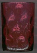 Ruby Inverted Thumbprint Glass Tumbler
