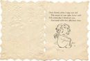 Victorian Valentine Card with Little Girl
