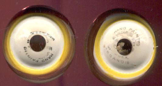 Pair of Vernonware Organdie Salt and Pepper Shakers