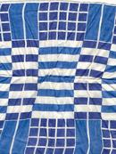 Blue Square Geometric Handkerchief