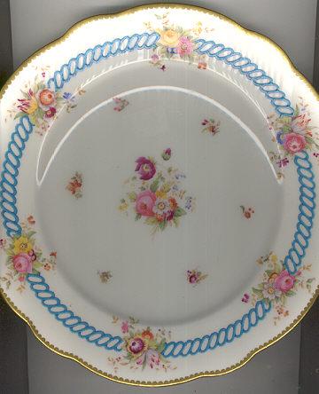 Coalport Handpainted Floral Dinner Plate