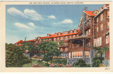 Postcard of The Mayview Manor, Blowing Rock, North Carolina
