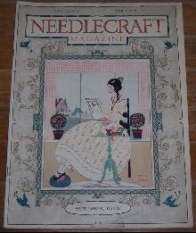 Needlecraft Magazine September 1926 Cover by Helen Grant Embroideries and Salad