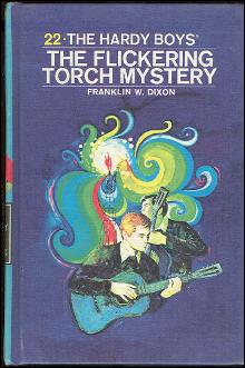 Flickering Torch Mystery by Franklin Dixon 1971 Hardy Boys #22 Matte Blue Cover