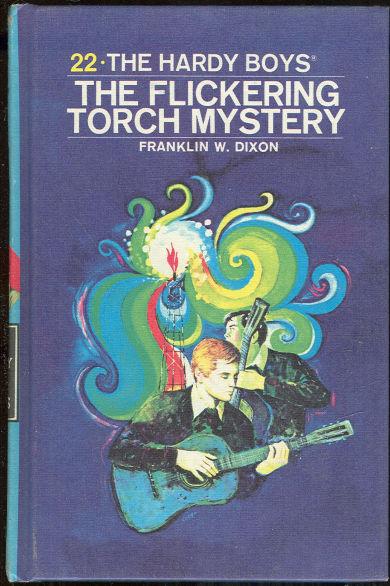 Flickering Torch Mystery by Franklin Dixon 1971 Hardy Boys #22 Matte Blue Cover