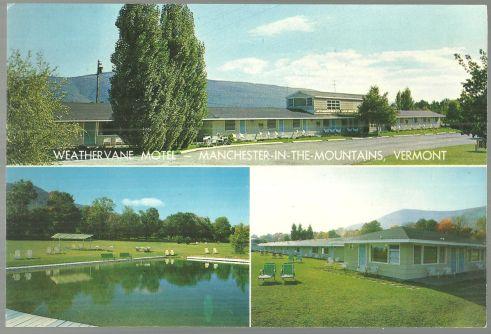 Giant Postcard of Weathervane Motel, Manchester in the Mountains, Vermont