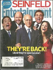 Entertainment Weekly Magazine September 4, 2009 Seinfield Cast Reunion Cover