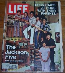 Life Magazine September 24, 1971 Jackson Five with Mom and Pop on cover