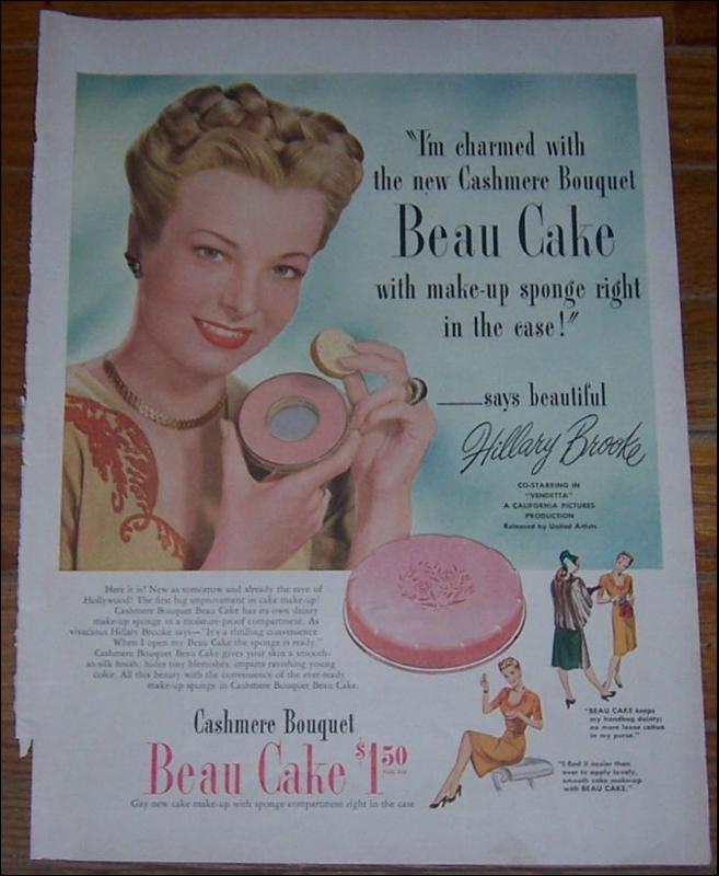 Cashmere Bouquet Beau Cake Make Up Life Magazine Color Advertisement