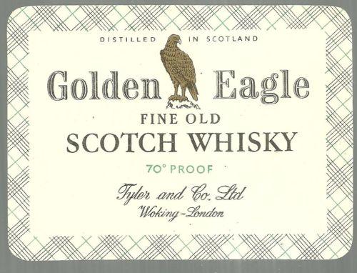 Vintage Golden Eagle Fine Old Scotch Whisky Label