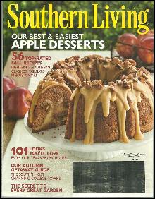 Southern Living Magazine September 2011 Mississippi Delta and Apple Desserts