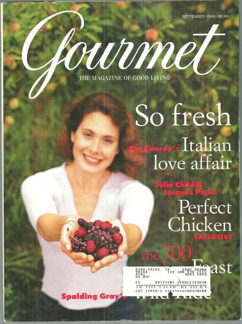 Gourmet Magazine September 1999 Julia Child and Jacques Pepin