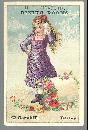 Victorian Trade Card for N. L. Chaffin Dining Rooms, Boston with Little Girl