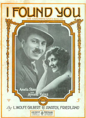 I Found You Charming Waltz Ballad 1919 Sheet Music