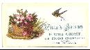 Victorian Trade Card for Wistar's Balsam of Wild Cherry for Coughs Bird/Basket