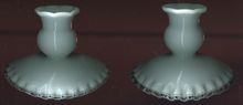 Pair of Fenton Silver Crest Candlesticks