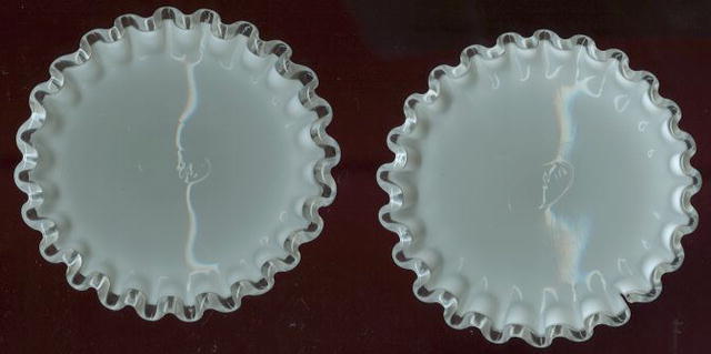 Pair of Fenton Silver Crest Candlesticks