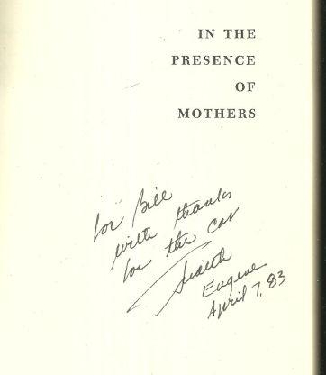 In the Presence of Mothers Poems by Judith Minty Signed First Edition
